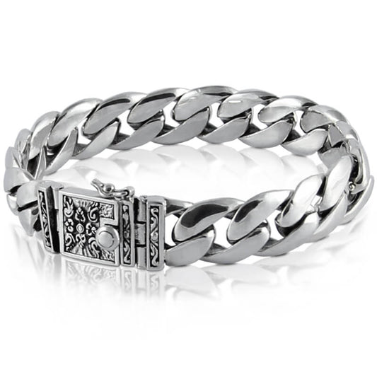 High Class ハイクラス シルバー925 喜平ブレスレット 幅13mm 商品全体