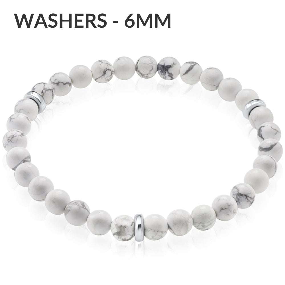 Washers 6mm ハウライトブレスレット