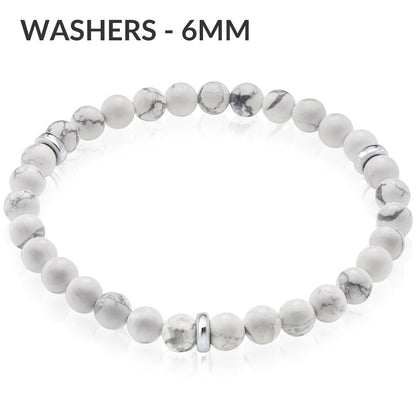 Washers 6mm ハウライトブレスレット