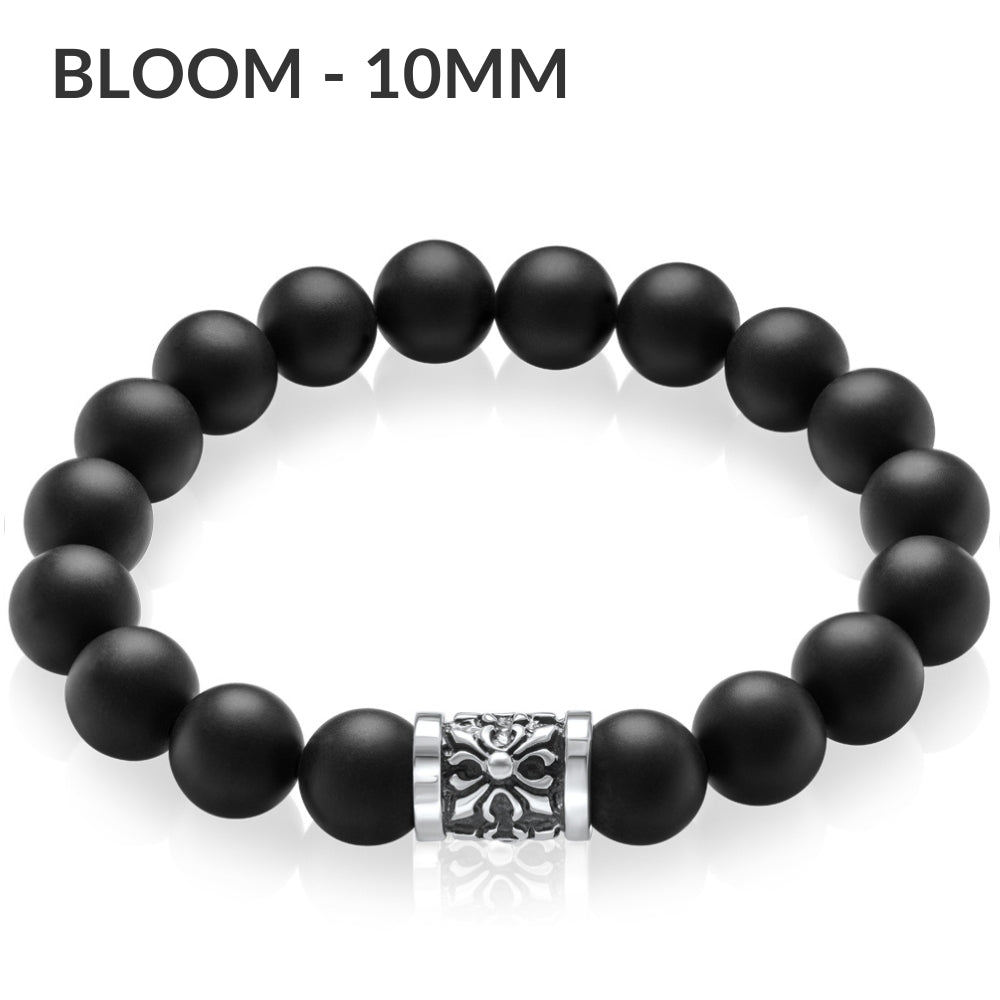 Bloom 10mm マットオニキスブレスレット