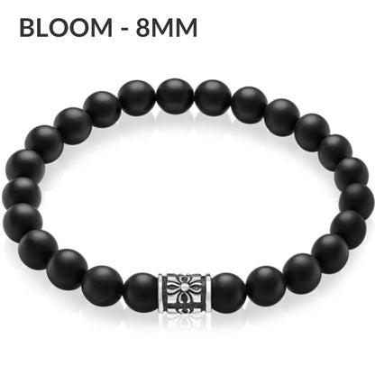 Bloom 8mm マットオニキスブレスレット